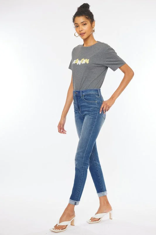 KanCan High Rise Slim Straight Jean(KC2000M)