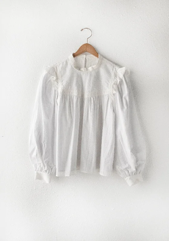 Kolina Textured Cotton Blouse - FINAL SALE