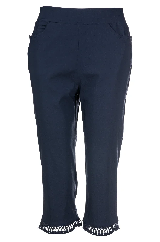 Mid Calf Pants | NAVY | 6302A1