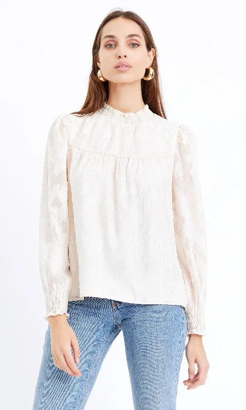 Milana Smocked Neck Blouse