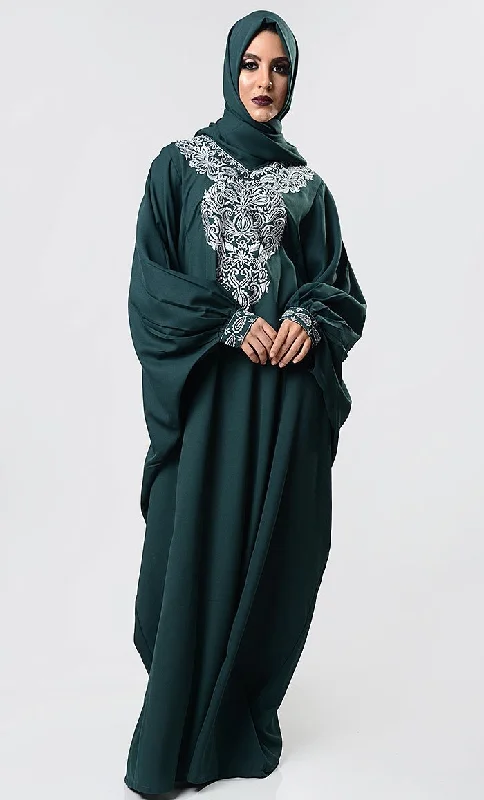 Modest Embroidered Kaftan