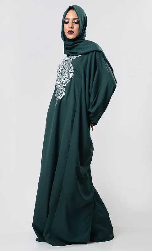 Modest Embroidered Kaftan