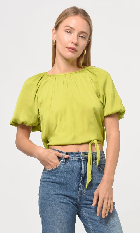 Nadia Tie Back Balloon Sleeve Top