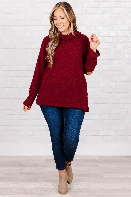 Replay The Night Sweater, Burgundy