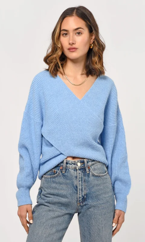 Rina Cross Front Cozy Sweater