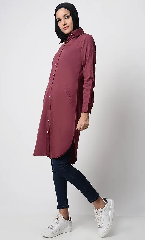 Solid Twill Regular Tunic