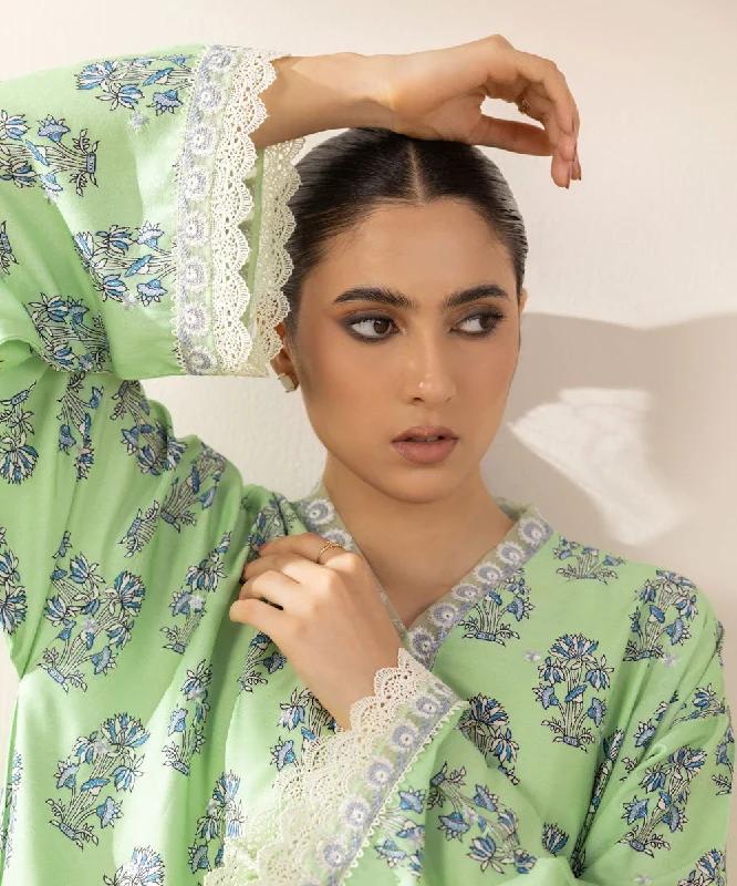 Embroidered Arabic Lawn Shirt