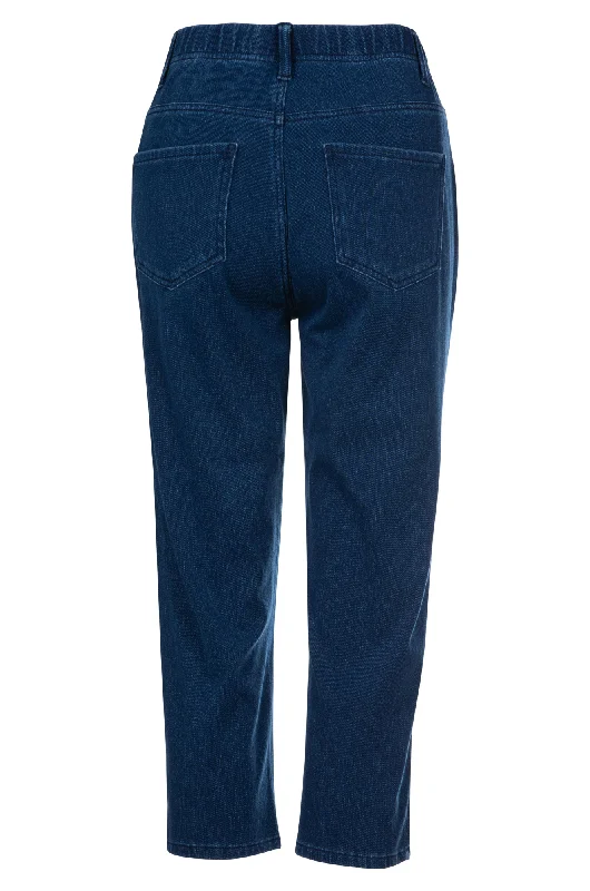 Wonder Stretch Denim Mid Calf Jeans | DARK BLUE | 6911A1