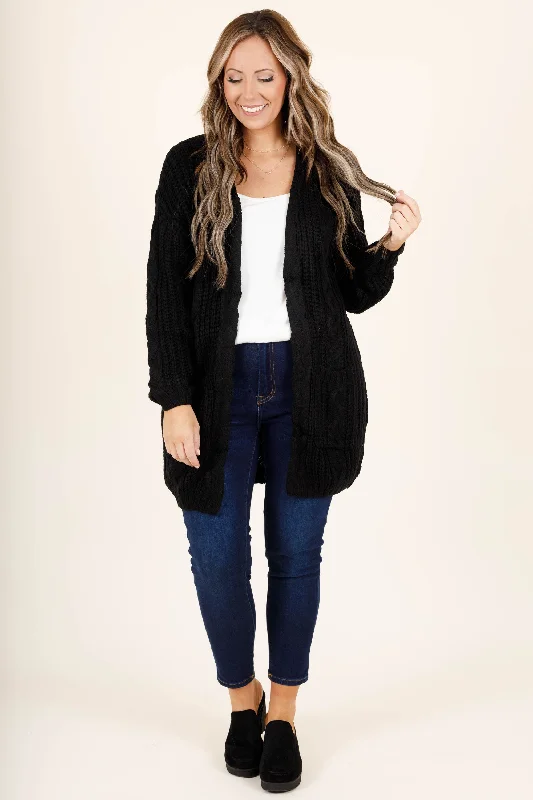 Wonderful Winters Cardigan, Black