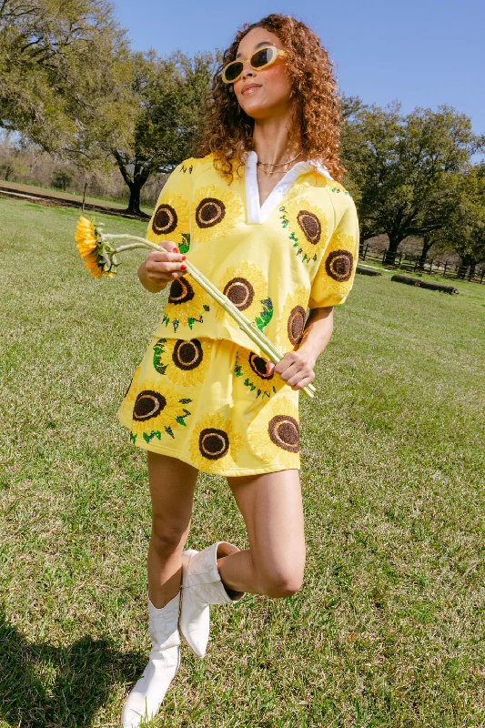 Yellow Sunflower Skort