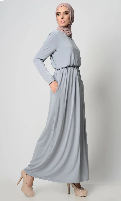 Your Perfect Everyday Abaya-Gray