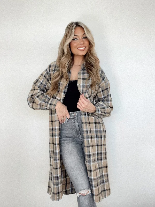 Live In Plaid Oversized Shirt