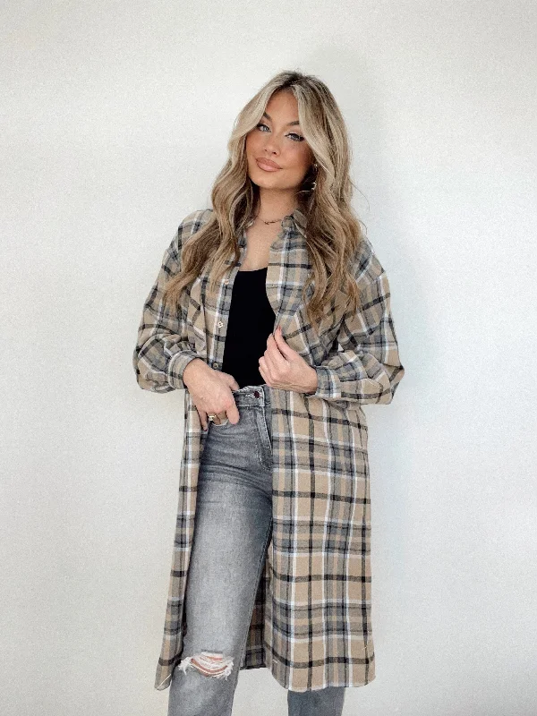 Live In Plaid Oversized Shirt