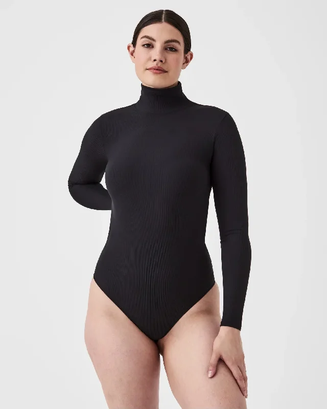 Spanx Ribbed Bodysuit Classic Black