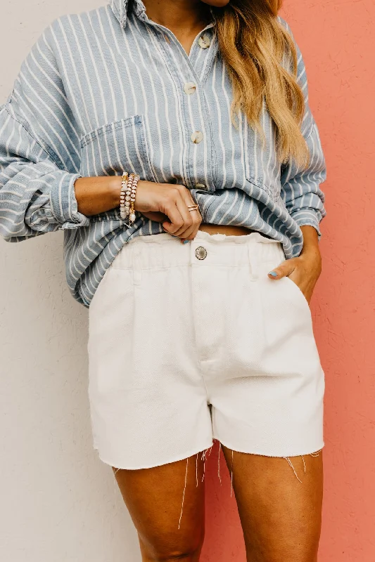 Wishlist | The Leonel Paperbag Distressed Denim Shorts