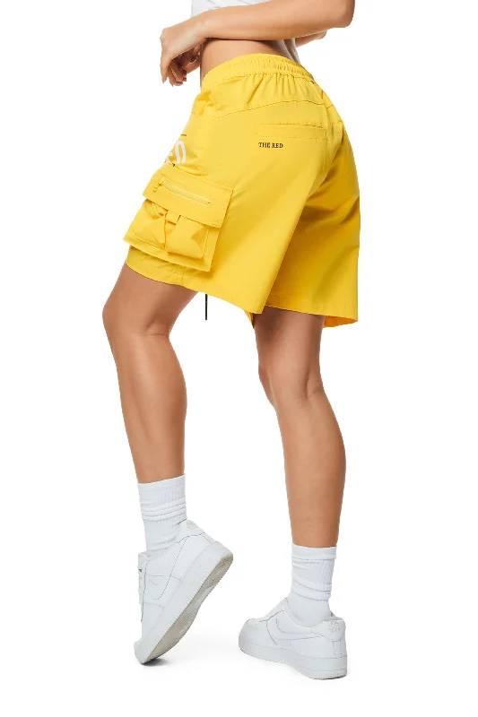 Utility Slouched Shorts - Canary