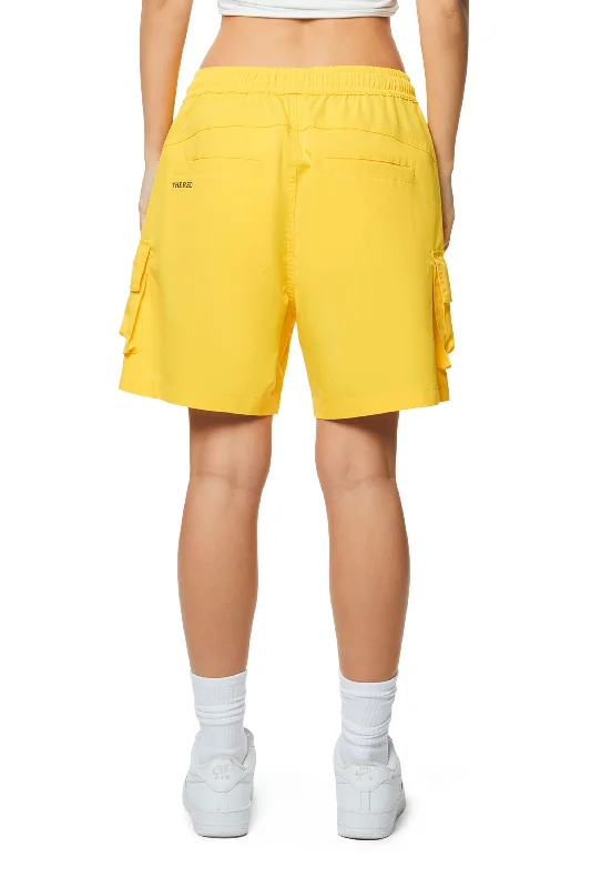 Utility Slouched Shorts - Canary