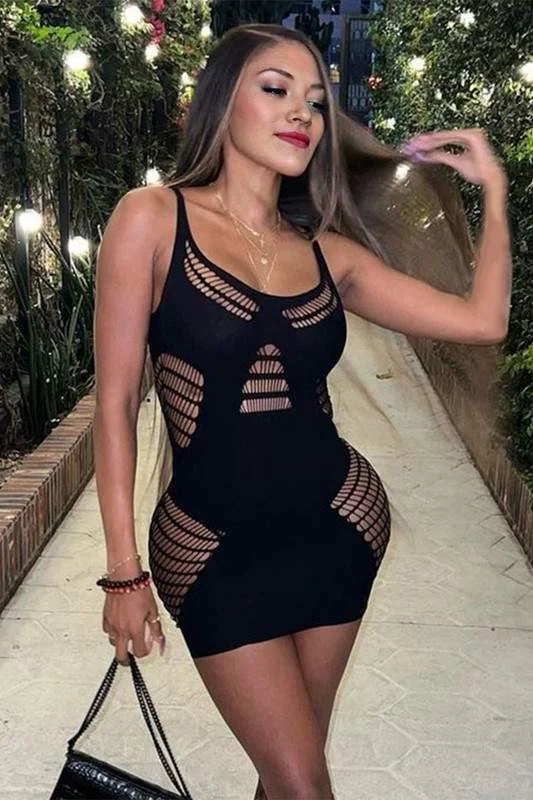 CAMISOLE BODYCON MINI DRESS Classic Shift Mini Dress